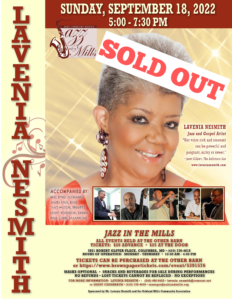 Jazz in the Mills Presents Lavenia Nesmith-SOLD OUT @ The Other Barn