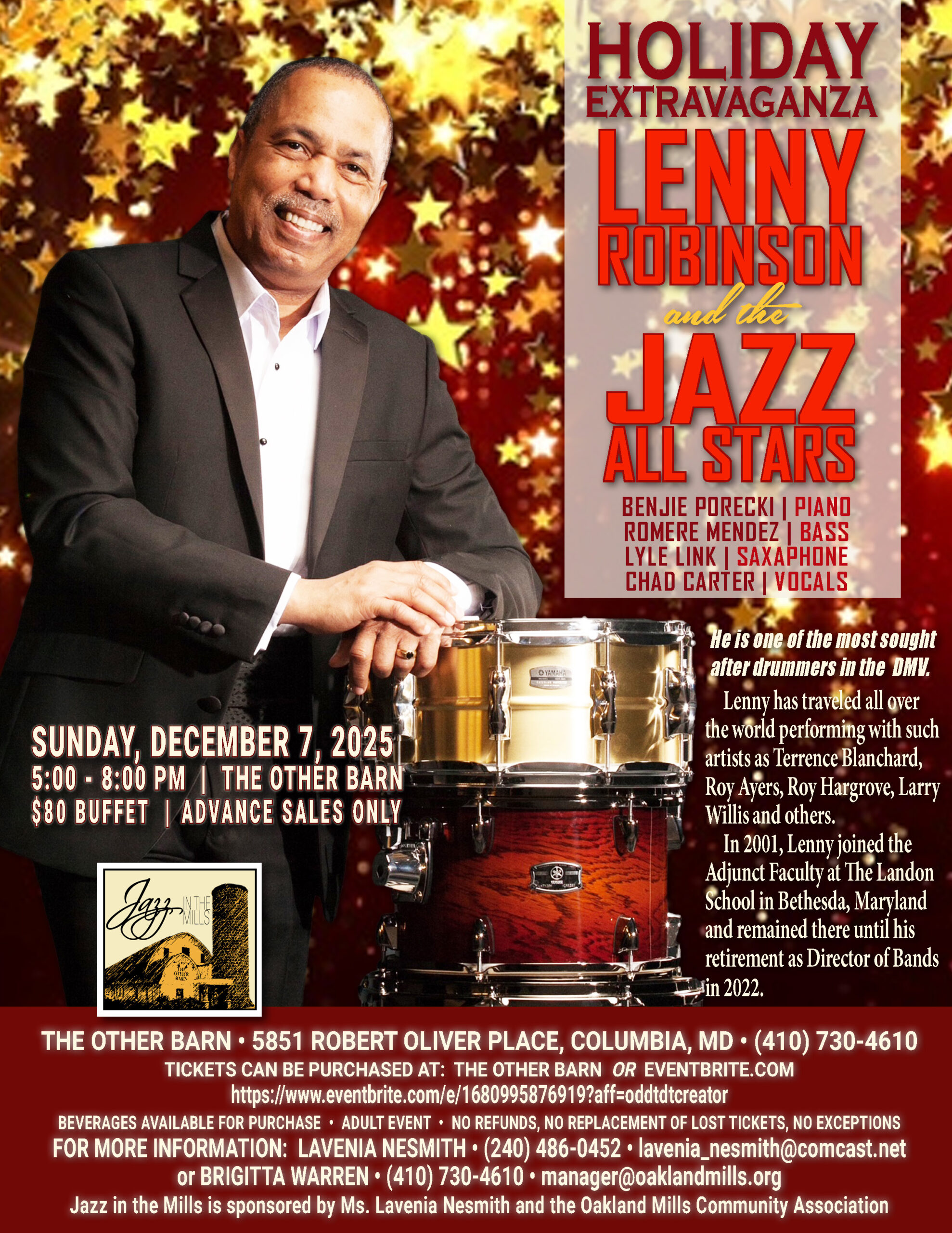 Jazz in the Mills Holiday_Lenny Robinson 12_7_2025 (2)